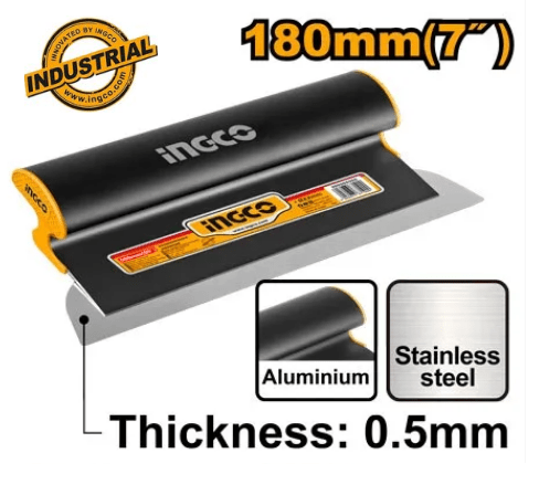 Truelle pour plaques de plâtre INGCO HSCL00701 180 mm