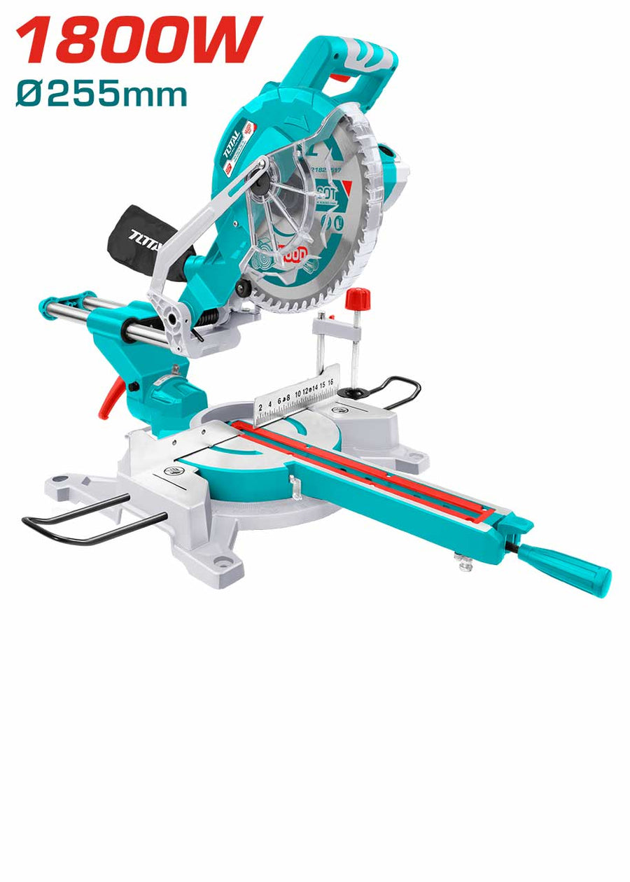 TS421825517 scie à onglet coulissante TOTAL 1800 w 255 mm - SME IMPORT