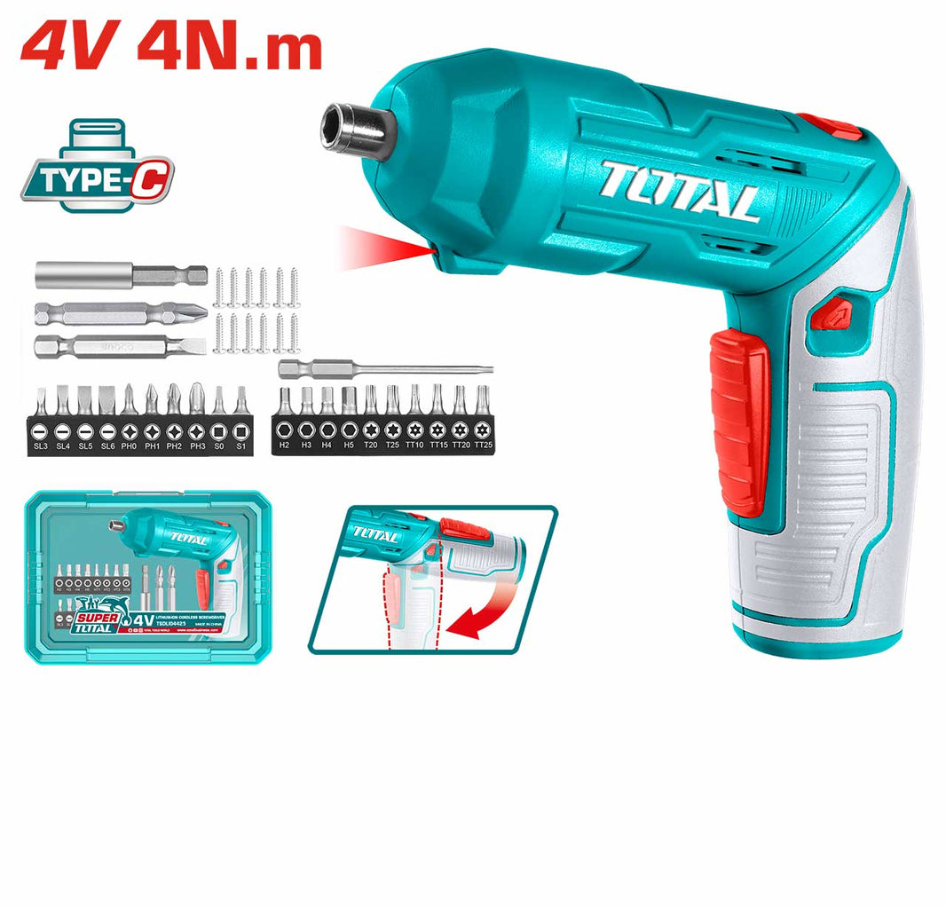 TSDLI04425 - tournevis sans fil TOTAL 4V - pratique - SME IMPORT