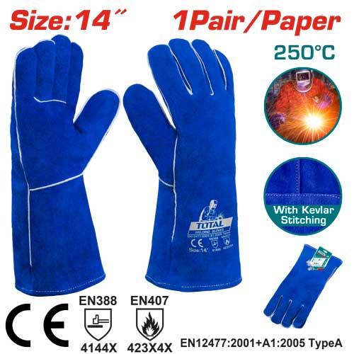 TSP15014 – gants soudure TOTAL 14 pouces – protection - SME IMPORT