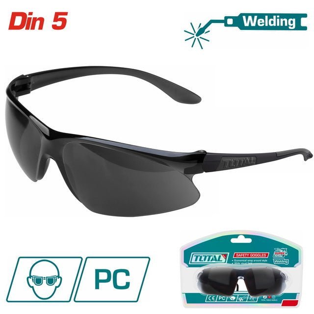 TSP307 - lunettes TOTAL soudure teintées DIN5 - protection - SME IMPORT