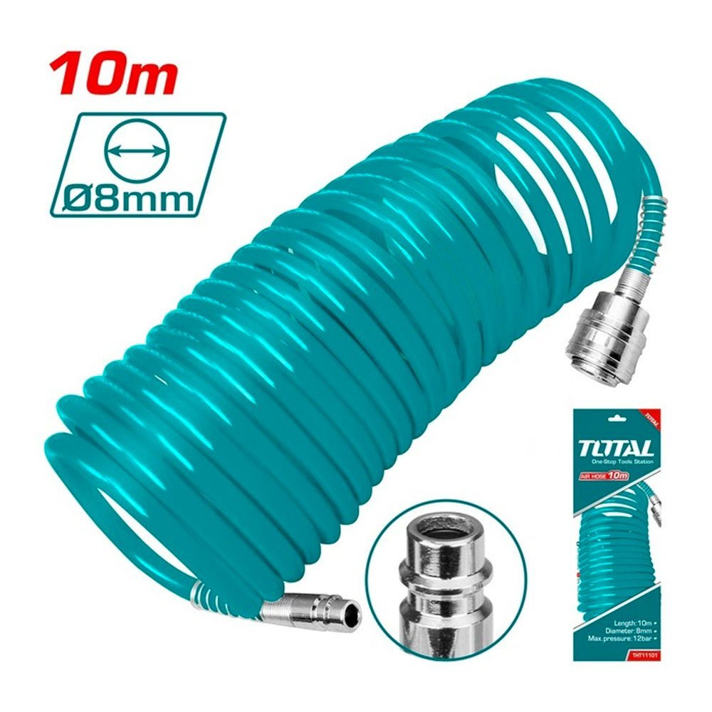 TUYAU D’AIR 10M THT11101– Tuyau Air TOTAL 12 Bar 8mm–Brico - SME IMPORT