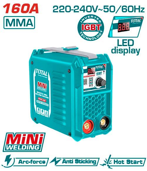 TW216018 TOTAL Poste MMA 160A Onduleur Soudage - Fiable - SME IMPORT