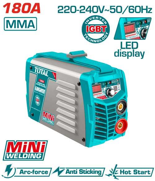 TW218016 - Poste à Souder 180 MMA TOTAL 220-240V Portable - SME IMPORT