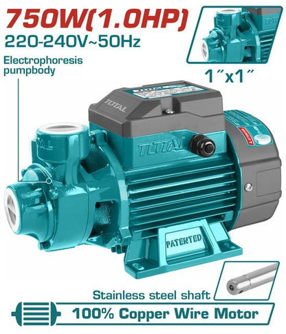 TWP17506 – Pompe A Eau TOTAL 1HP 750W – Débit 50 LPM - SME IMPORT