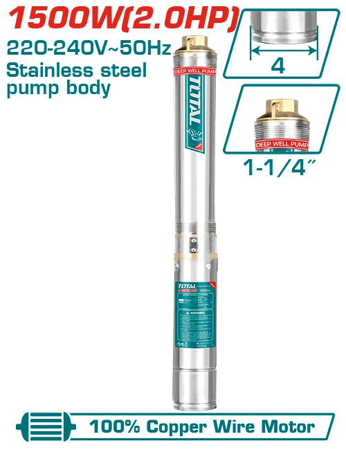 TWP515001-Pompe Immergée TOTAL 2HP 135m 220-240V-Puissante - SME IMPORT