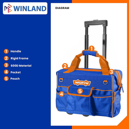 Valise a outil 19" 20kg WADFOW WTGR102 - SME IMPORT