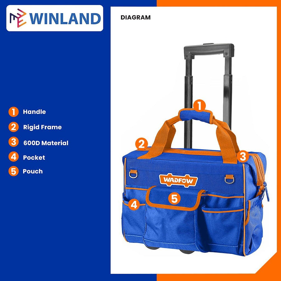 Valise a outil 19" 20kg WADFOW WTGR102 - SME IMPORT