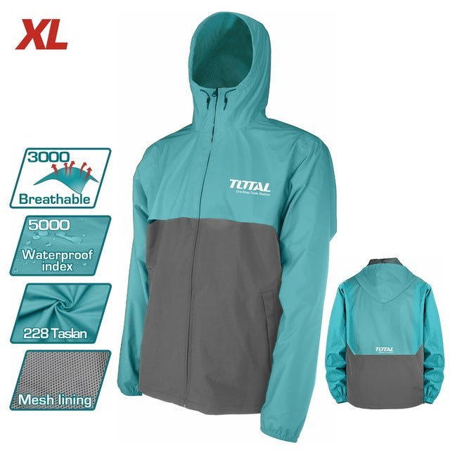 Veste imperméable TOTAL xl 5000 mm H2O résistante pluie TJCTC2282 xl - SME IMPORT