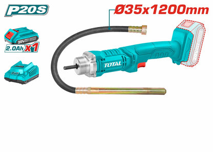 Vibrateur Béton Sans Fil 20V 2300 Tours TCVLI2023011 - SME IMPORT