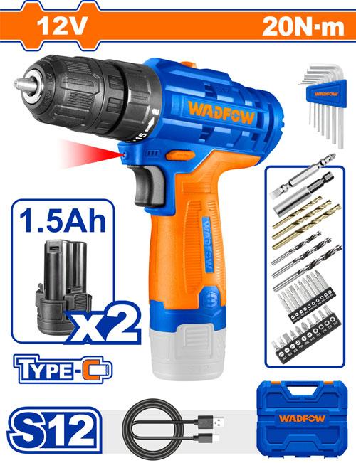 Visseuse 12v 2batt + 32 acc WADFOW WCDS525 - SME IMPORT