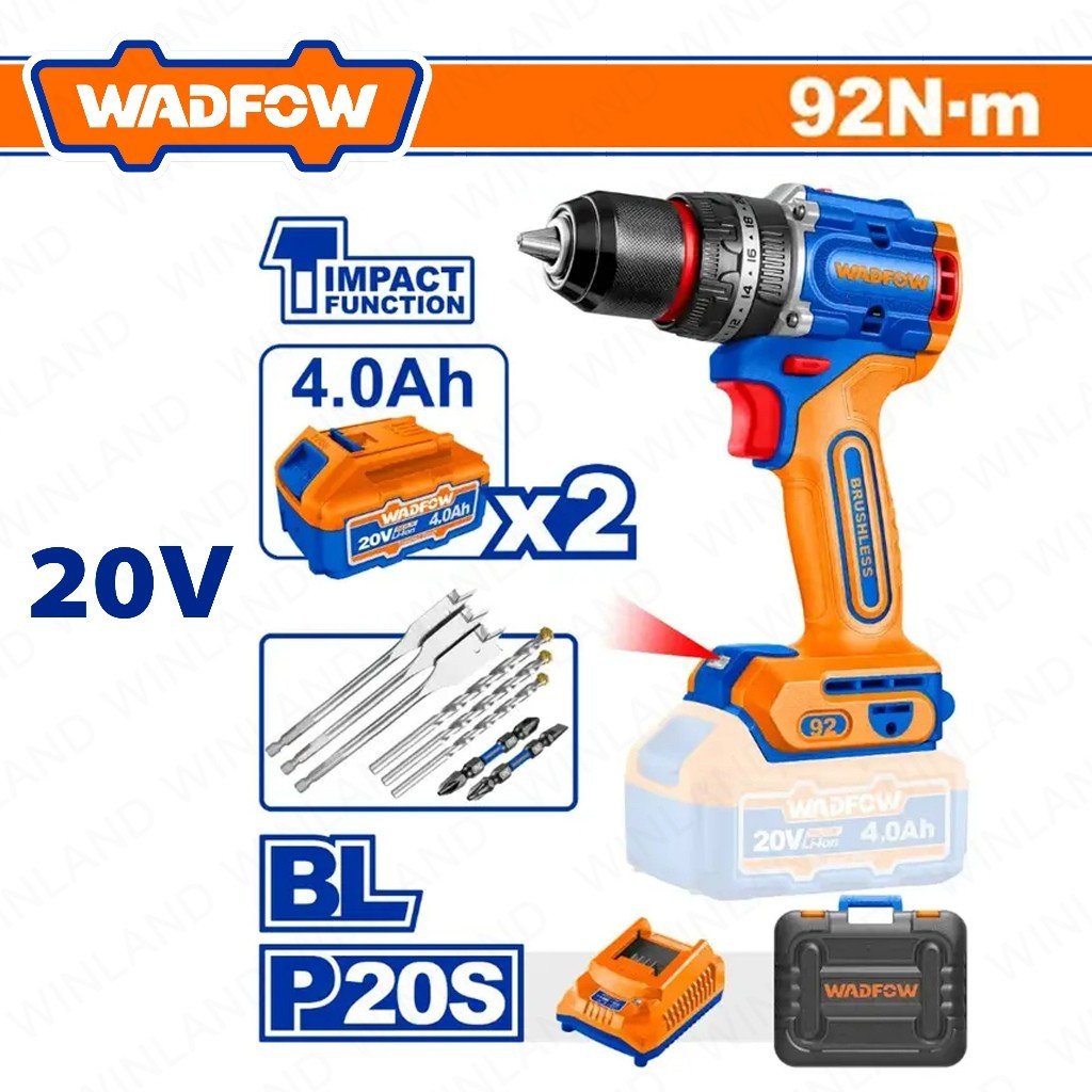 Visseuse 20v 92n.m m/metal WADFOW WCDP9281 - SME IMPORT