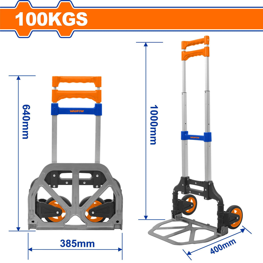 WADFOW diable pliable 2 roues 100kg WWB8A10 - SME IMPORT