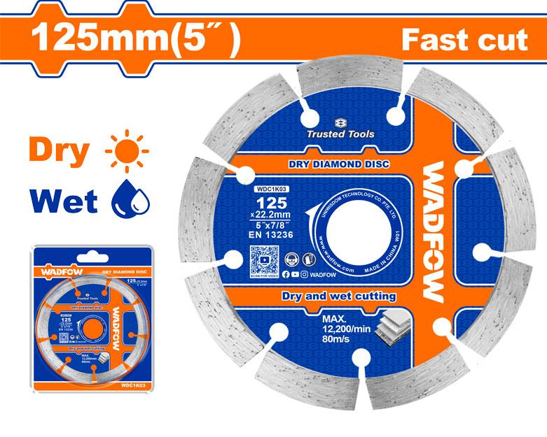 WADFOW disque diamant sec 125mm WDC1K03 - SME IMPORT