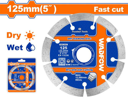 WADFOW disque diamant sec 125mm WDC1K03 - SME IMPORT