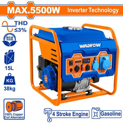 WADFOW groupe électrogène essence inverter 5500w WGEAB08 - SME IMPORT