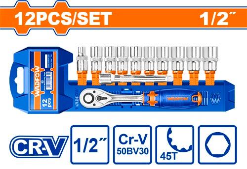 WADFOW jeu 12 cle a cliquet 1/2″ WST2212 - SME IMPORT