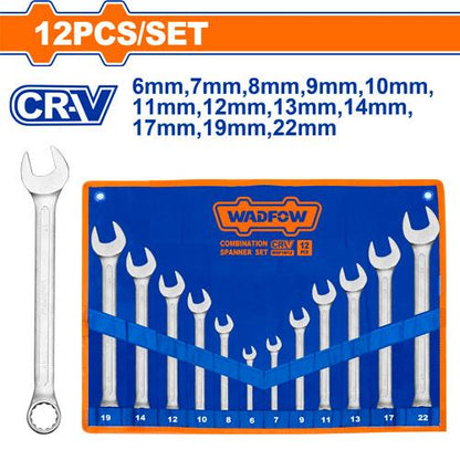 WADFOW jeu 12 cle mixte 6-22mm WSP1M12 - SME IMPORT