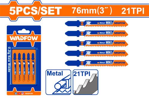 WADFOW jeu 5 lame scie sauteuse métal WJB118A - SME IMPORT