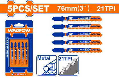 WADFOW jeu 5 lame scie sauteuse métal WJB118A - SME IMPORT