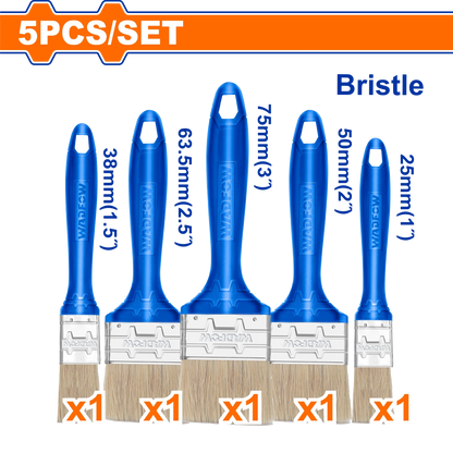 WADFOW jeu 5 pinceaux plastique WPB1952 - SME IMPORT