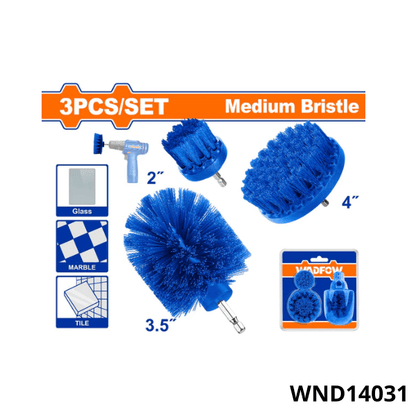 WADFOW Jeu de 3 brosses de nettoyage pour perceuse – WND14031 - SME IMPORT