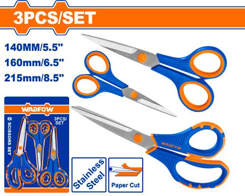 WADFOW jeu de 3 ciseaux WSX4633 - SME IMPORT