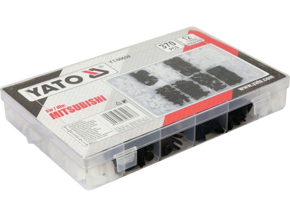 YATO YT-06659 – Kit de clips automobiles Mitsubishi, 370 pièces - SME IMPORT
