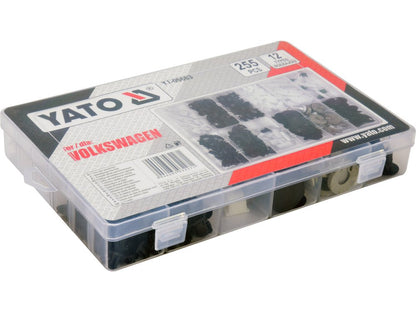 YATO YT-06663 – Kit de clips automobiles Volkswagen, 255 pièces - SME IMPORT