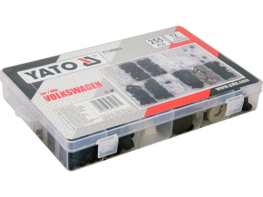 YATO YT-06663 – Kit de clips automobiles Volkswagen, 255 pièces - SME IMPORT